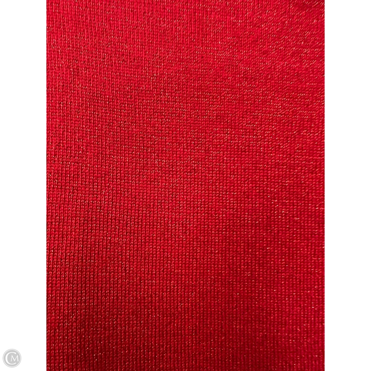 Top Long Sleeve By Calvin Klein In Red, Size: S