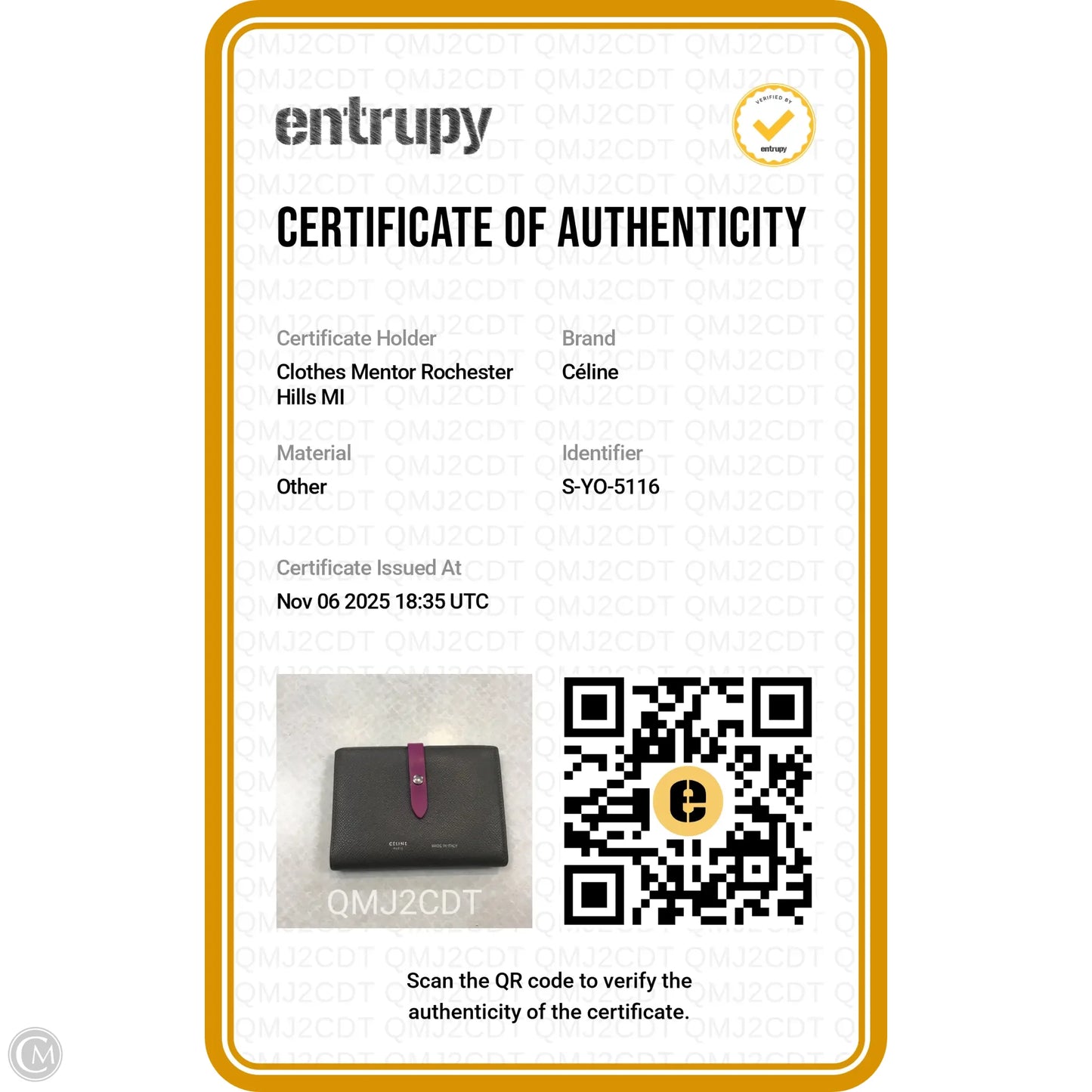 Clutch By Celine, Size: Small