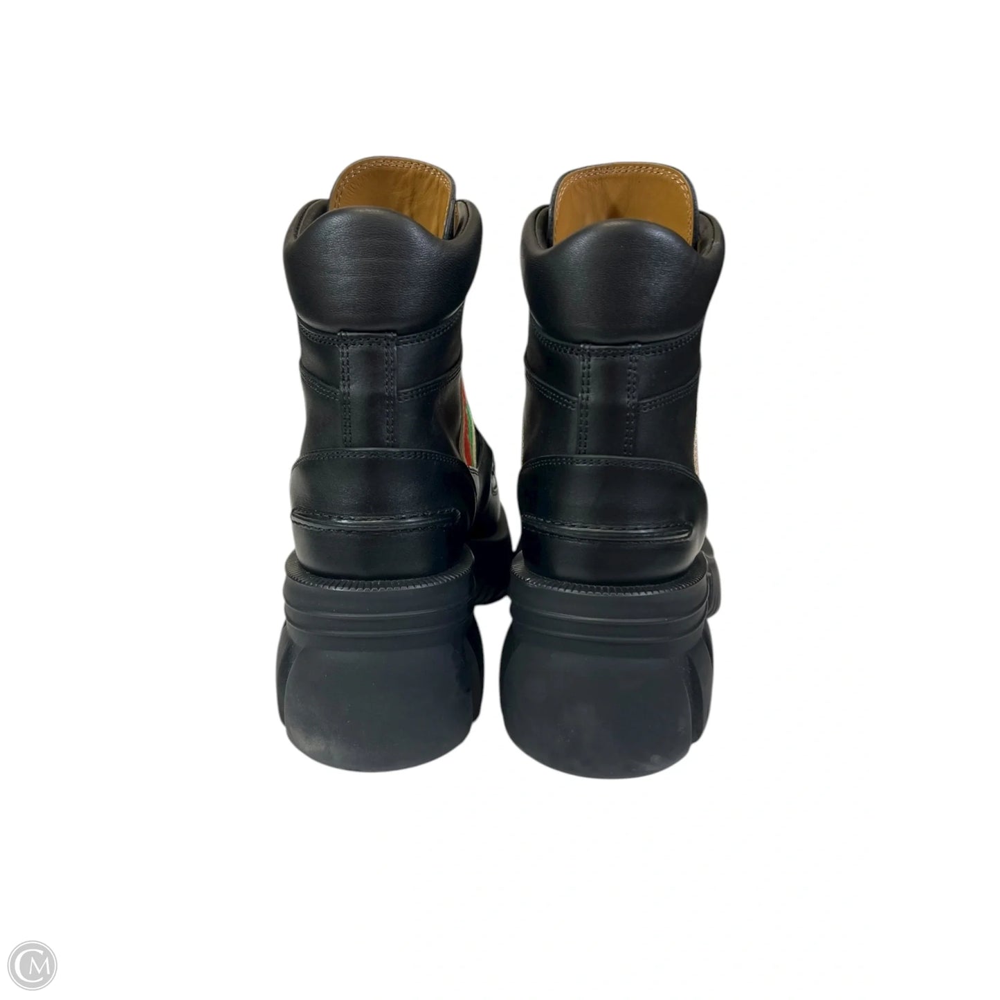 Boots Luxury Designer By Gucci In Black, Size: 6.5