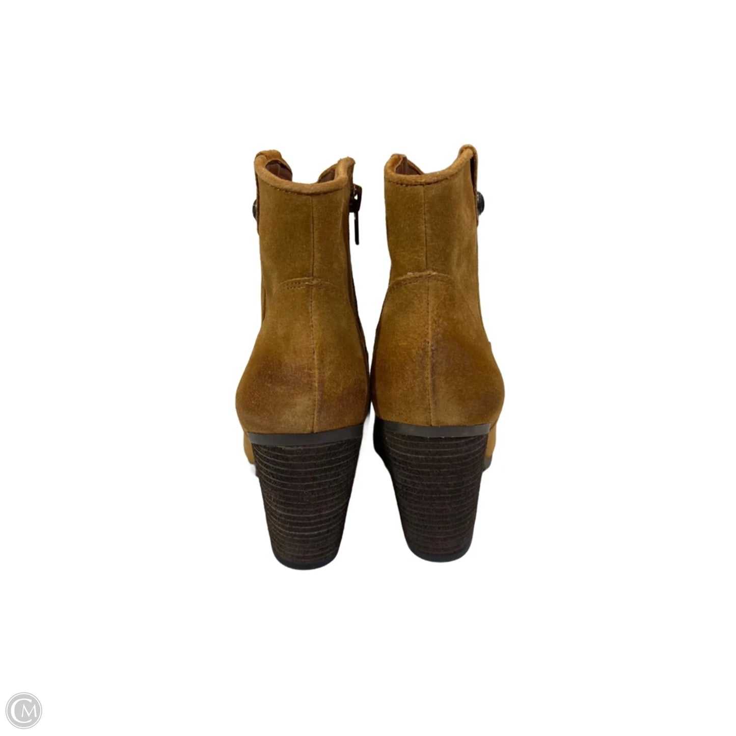 Boots Ankle Heels By Vince Camuto In Brown, Size: 7.5