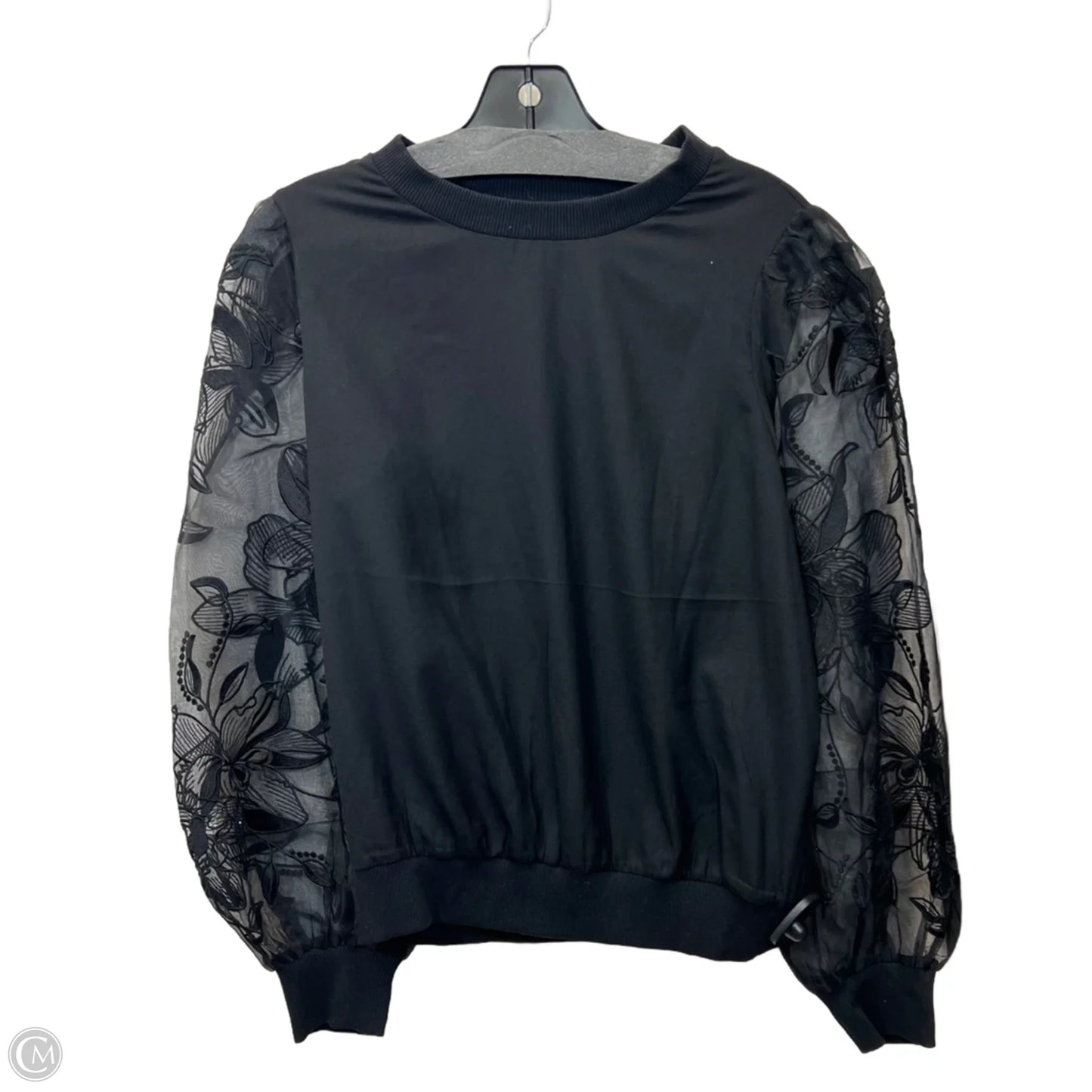 Top Long Sleeve By Express In Black, Size: S