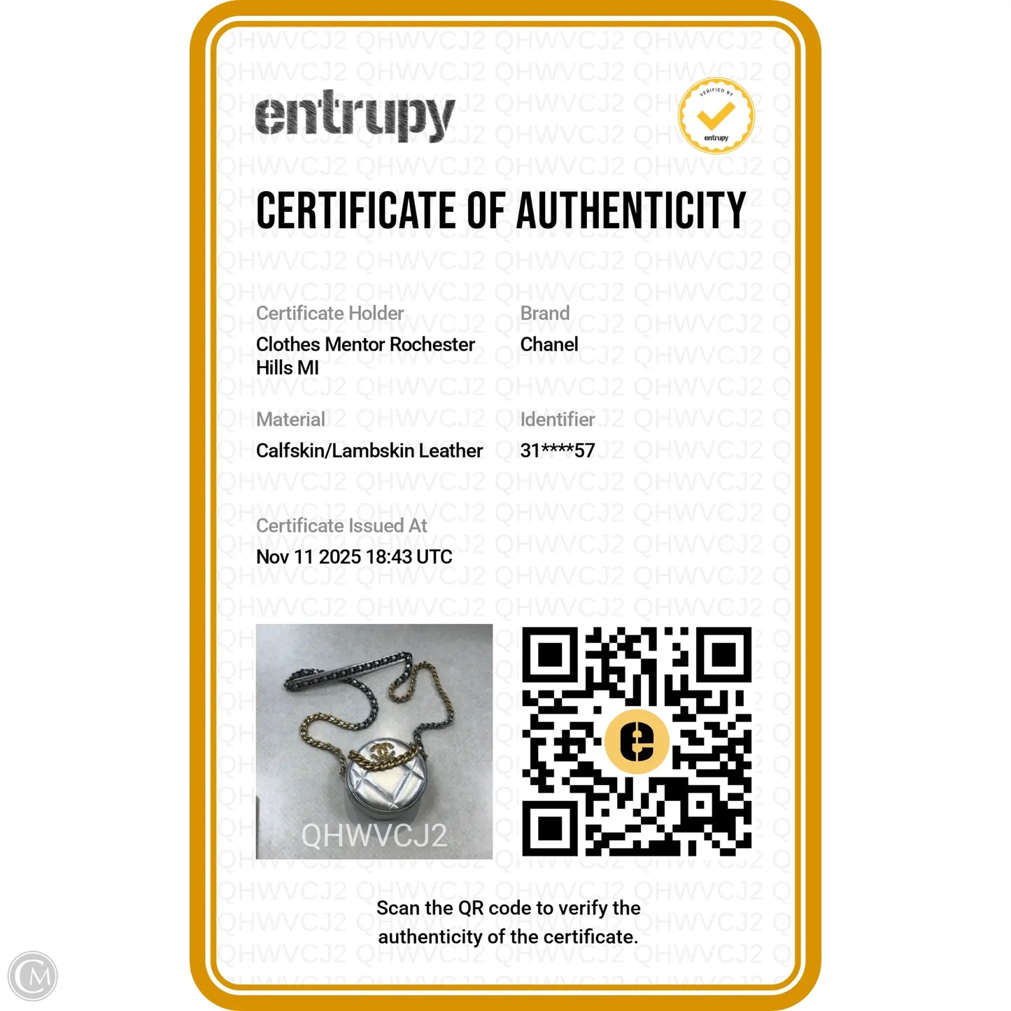 Clutch Luxury Designer By Chanel, Size: Small