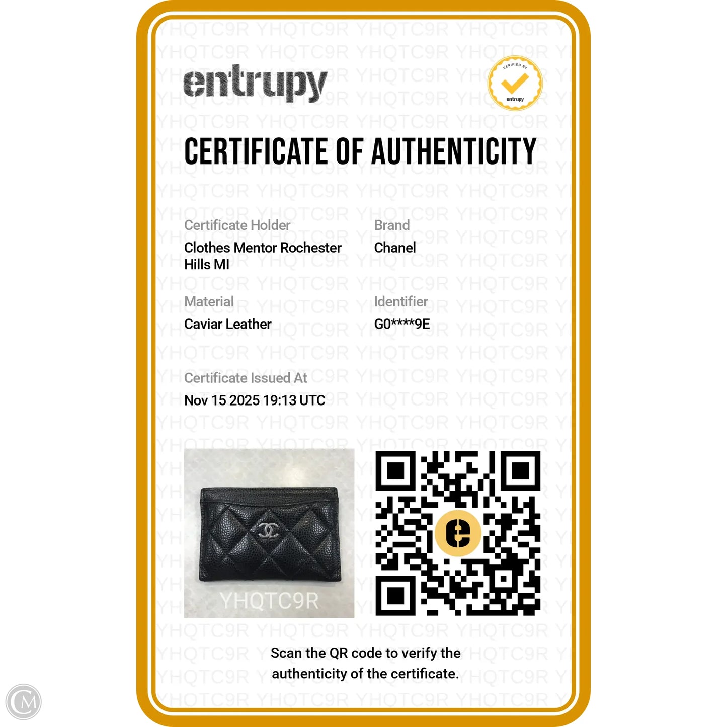 Wallet Luxury Designer By Chanel, Size: Small