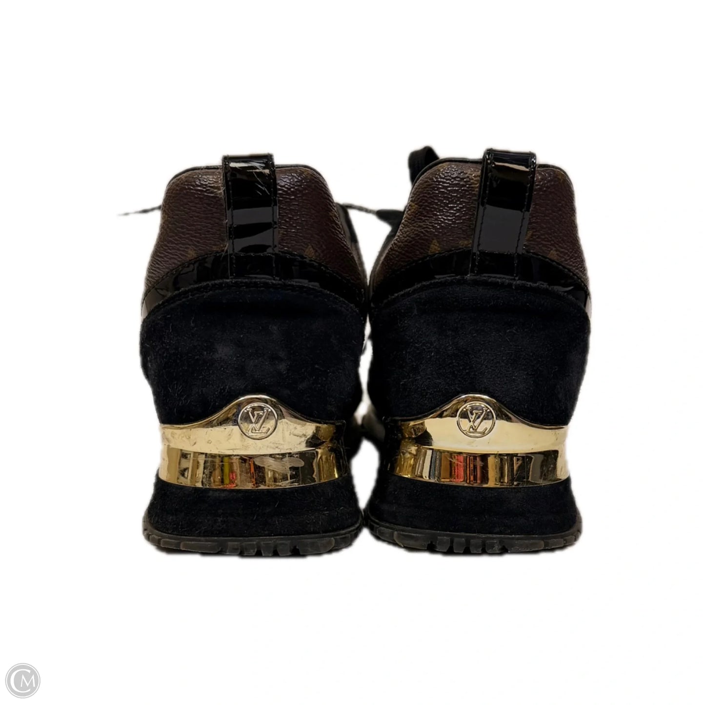 Shoes Luxury Designer By Louis Vuitton In Black & Brown, Size: 7