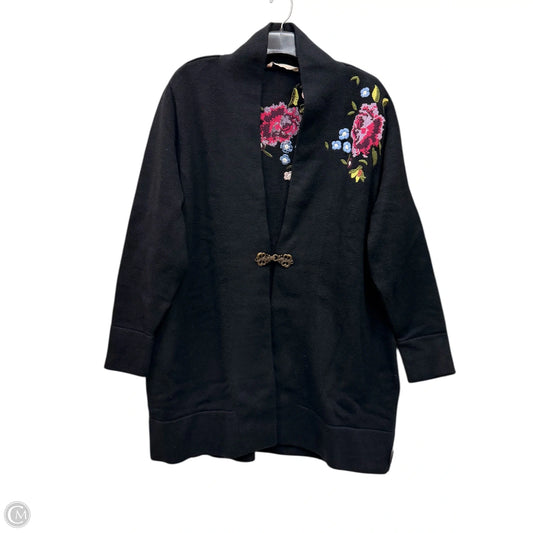 Sweater Cardigan By Soft Surroundings In Black, Size: 2x