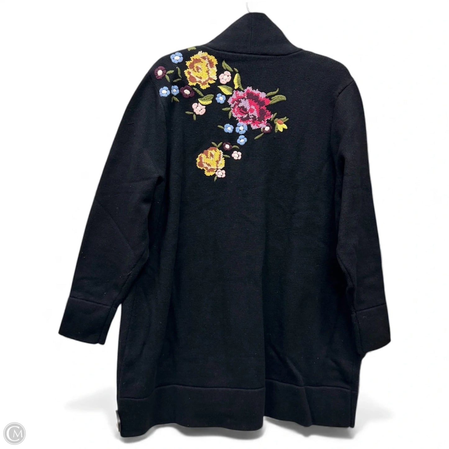 Sweater Cardigan By Soft Surroundings In Black, Size: 2x