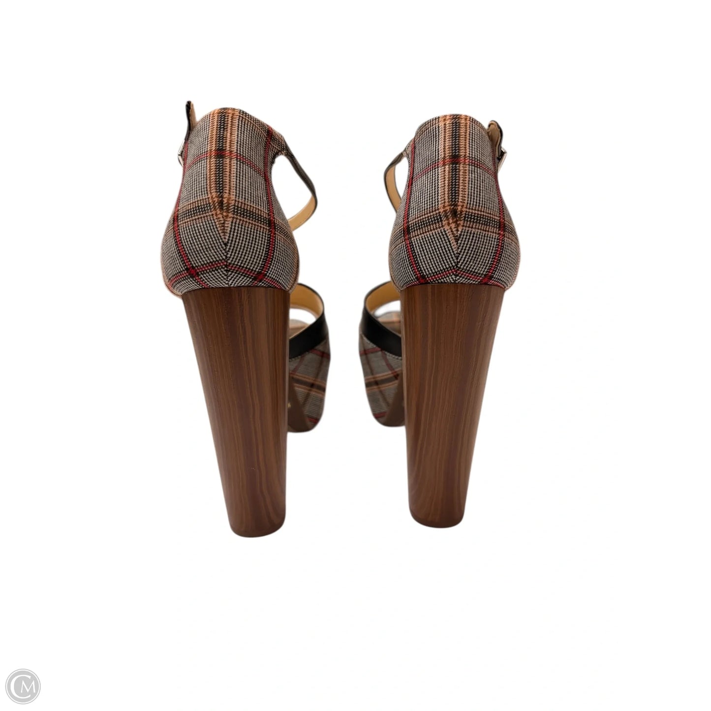 Shoes Heels Platform By Jessica Simpson In Plaid Pattern, Size: 10.5
