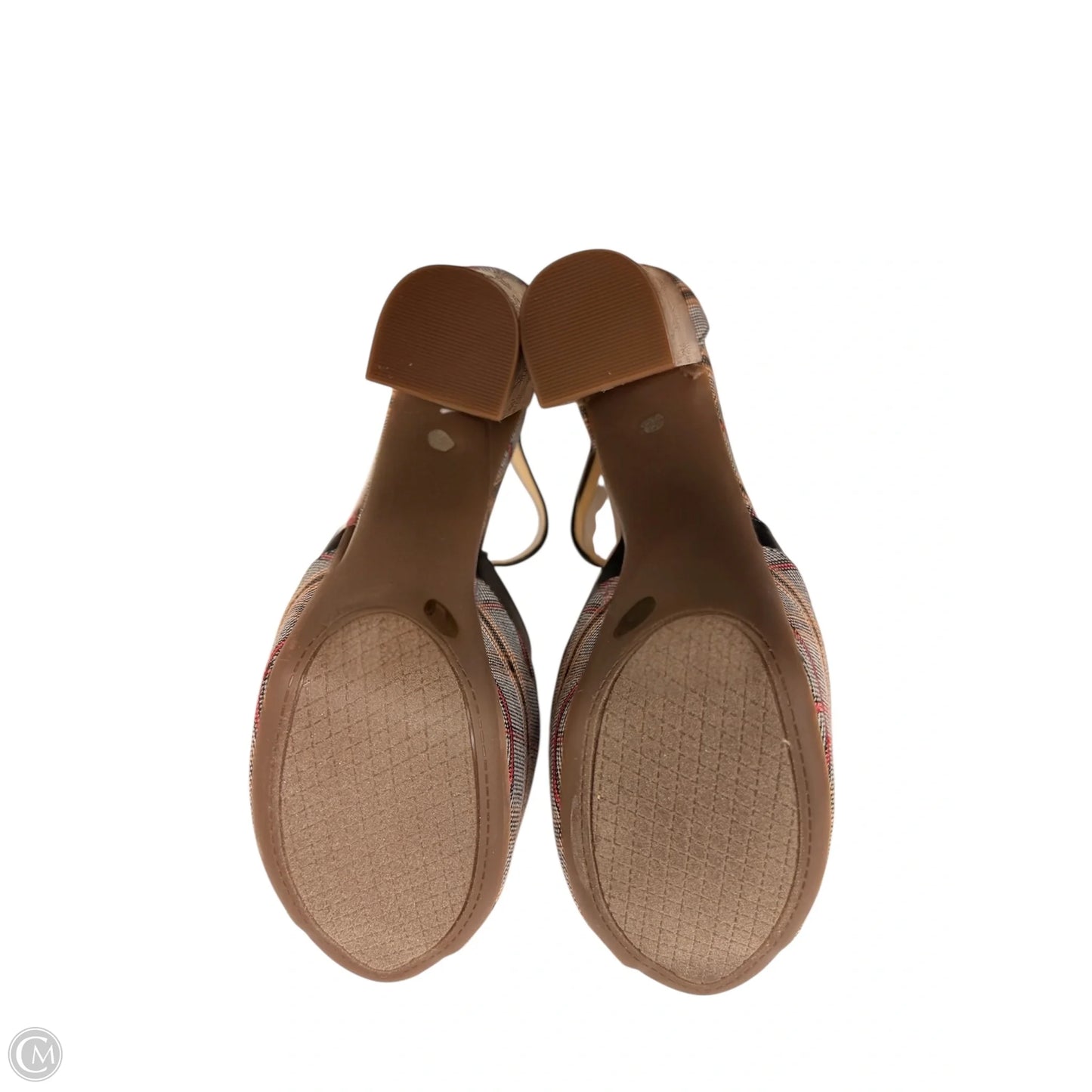 Shoes Heels Platform By Jessica Simpson In Plaid Pattern, Size: 10.5