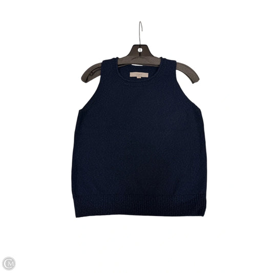 Vest Sweater By Loft In Navy, Size: M