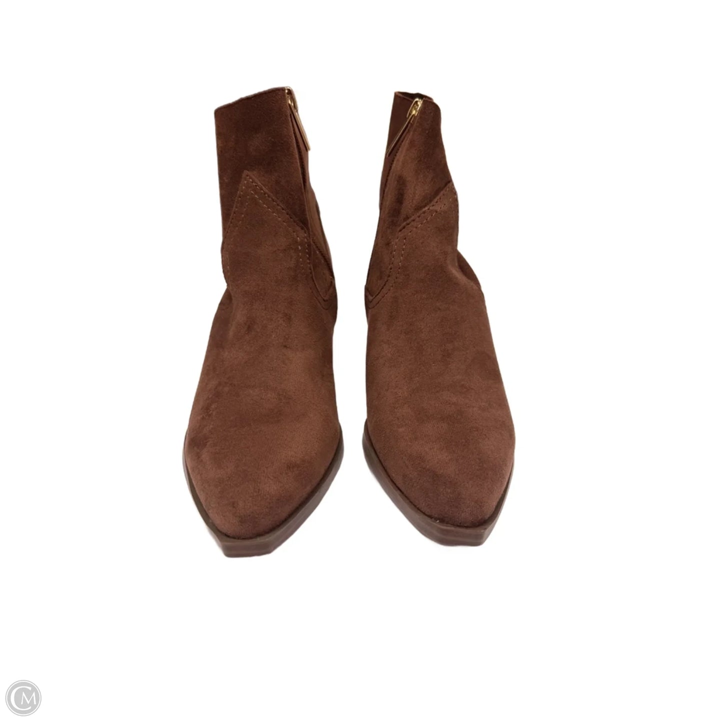 Boots Ankle Heels By Steve Madden In Brown, Size: 6