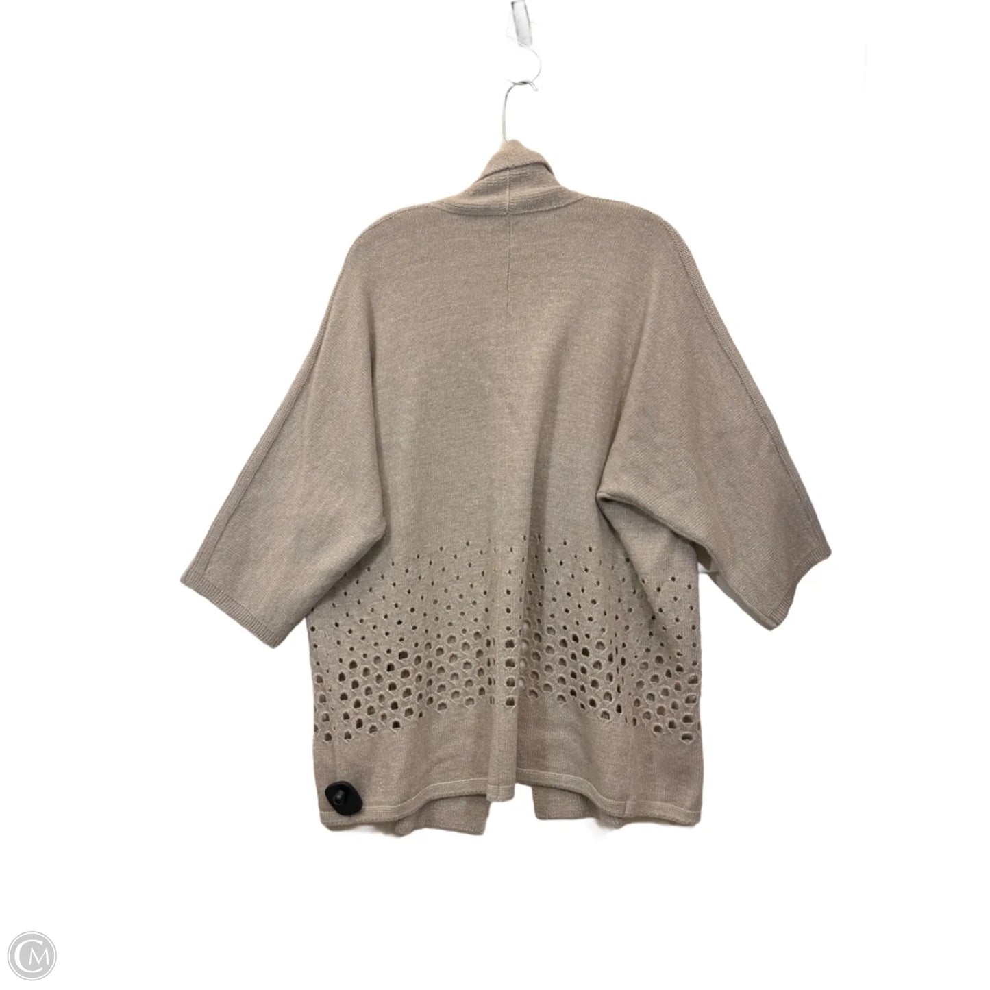 Sweater Cardigan By Lafayette 148 In Tan, Size: Xl