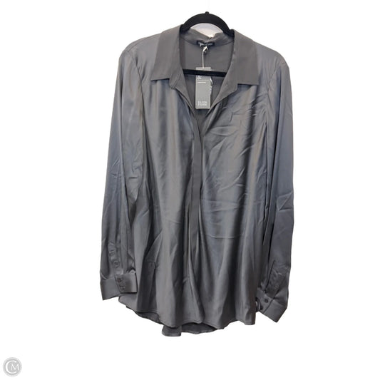 Top Long Sleeve Designer By Eileen Fisher In Grey, Size: Xl