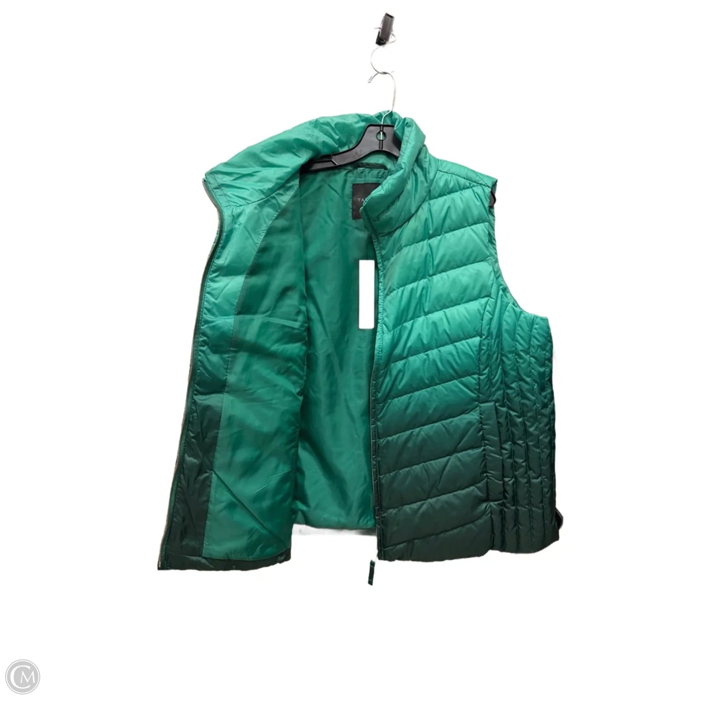 Vest Puffer & Quilted By Talbots In Green, Size: 3x