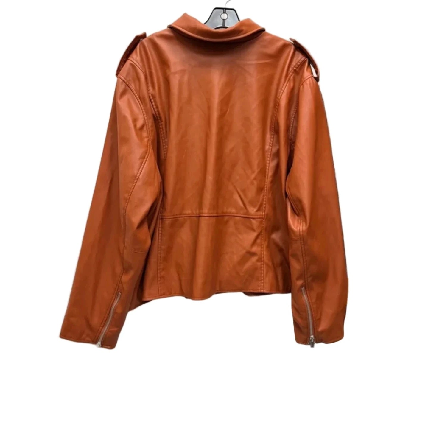 Jacket Moto By Nine West In Brown, Size: 4x