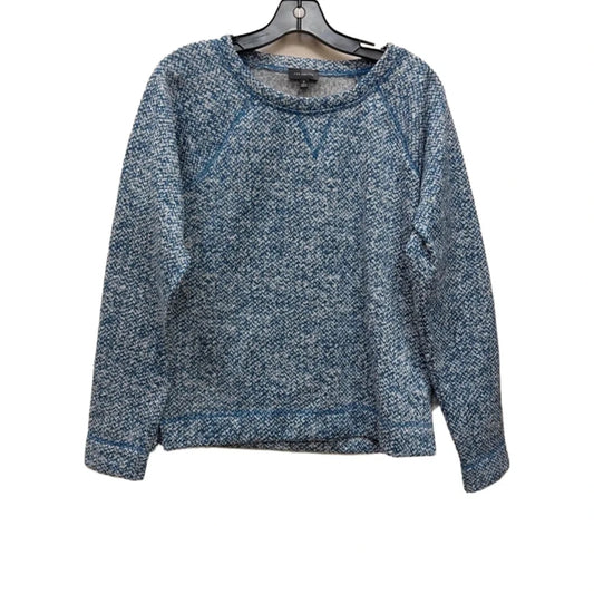 Sweatshirt Crewneck By Limited In Blue & White, Size: M