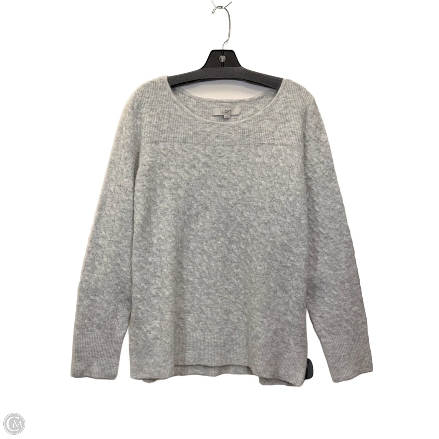 Sweater By Loft In Grey, Size: Xl