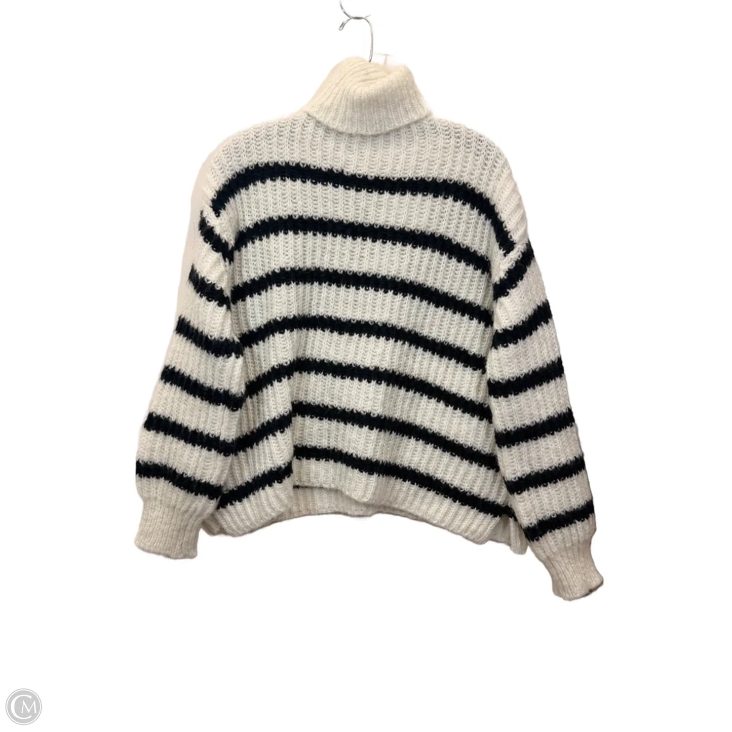 Sweater By Hello Fancy In Black & Cream, Size: Xs