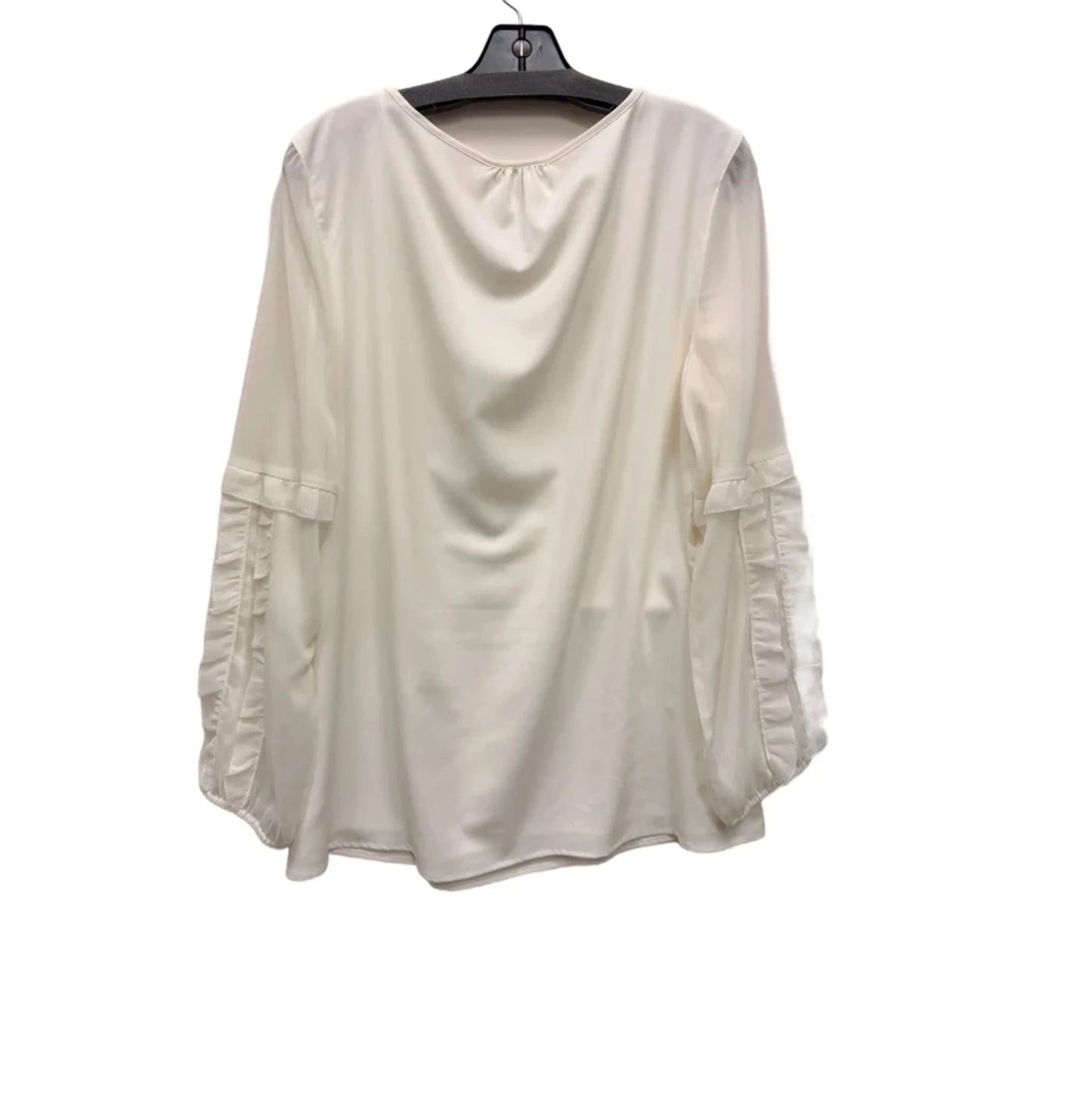 Top Long Sleeve By Chicos In Cream, Size: L
