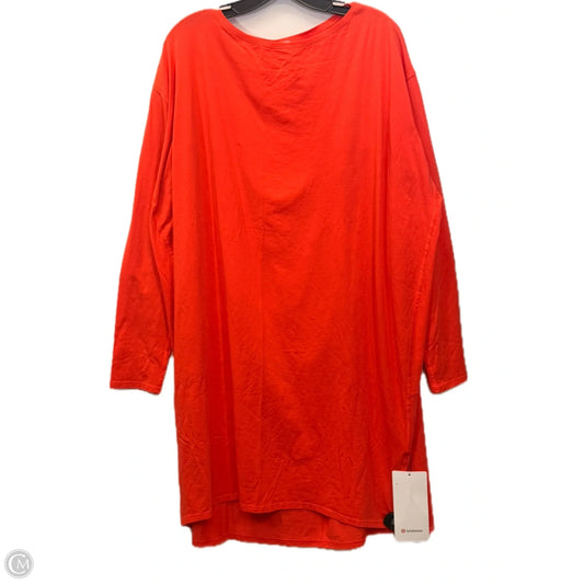 Athletic Dress By Lululemon In Orange, Size: 12