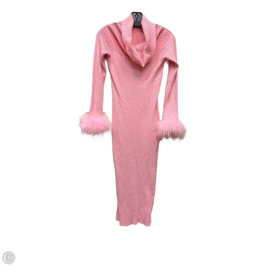 Dress Sweater By Fashion Nova In Pink, Size: L
