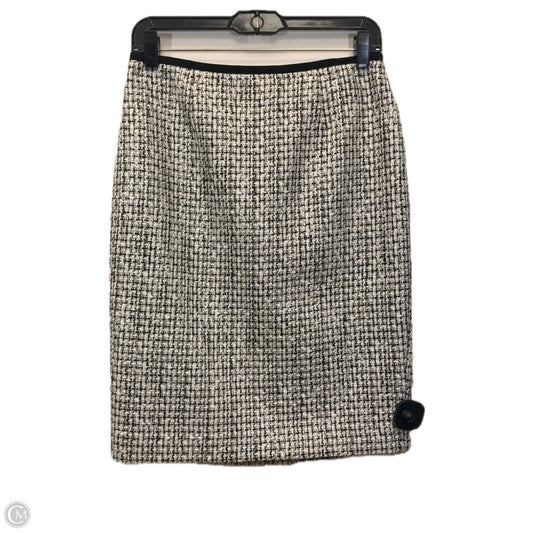 Skirt Midi By Calvin Klein In Black & White, Size: Xs