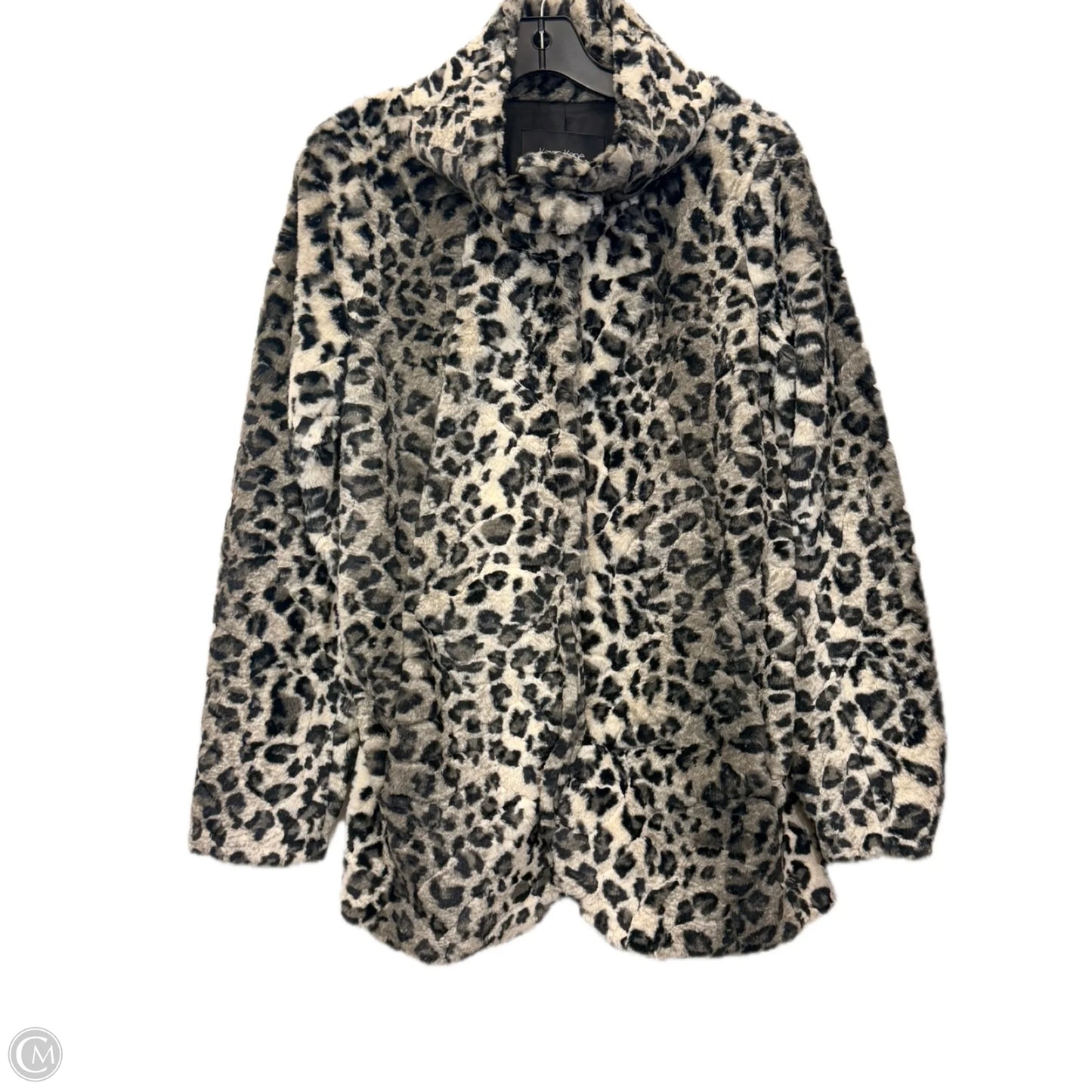 Coat Faux Fur & Sherpa By Karen Kane In Animal Print, Size: M