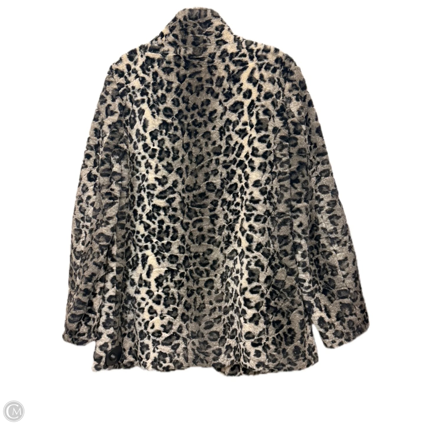 Coat Faux Fur & Sherpa By Karen Kane In Animal Print, Size: M