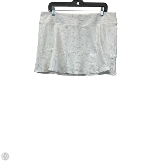Athletic Skort By Lilly Pulitzer In White, Size: Xl