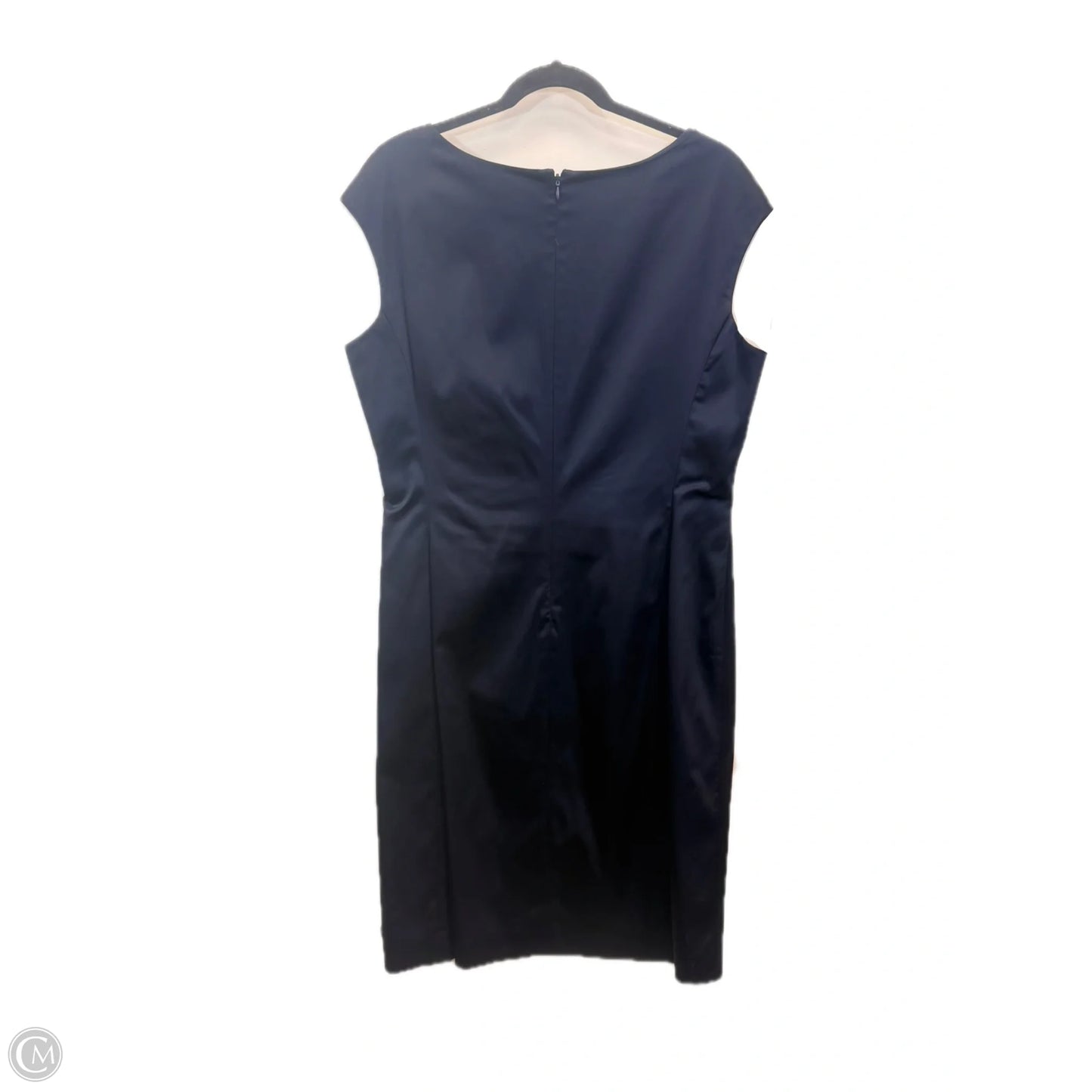 Dress Designer By Lauren By Ralph Lauren In Navy, Size: Xl