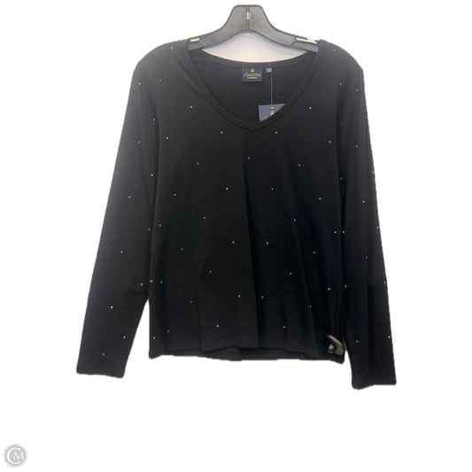 Top Long Sleeve By Bumble Bella In Black, Size: Xxs