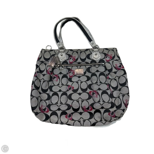 Poppy Handbag Designer By Coach, Size: Large