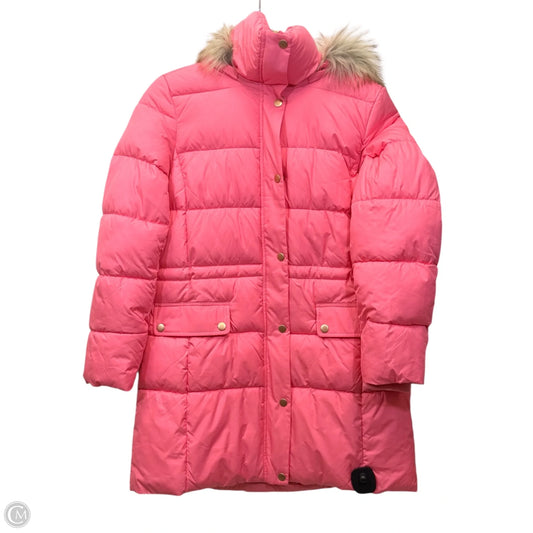 Coat Puffer & Quilted By Talbots In Pink, Size: Xs