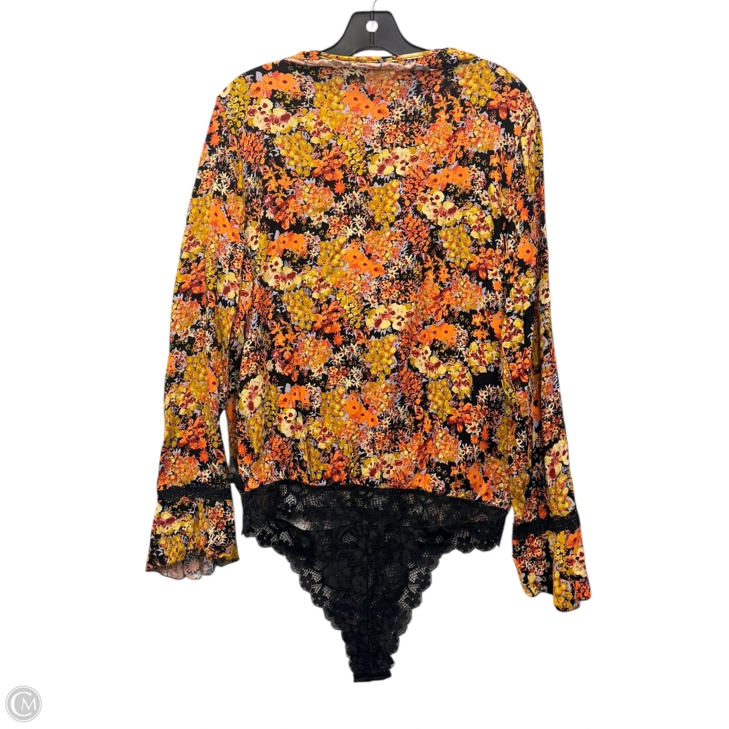 Bodysuit By Free People In Floral Print, Size: L