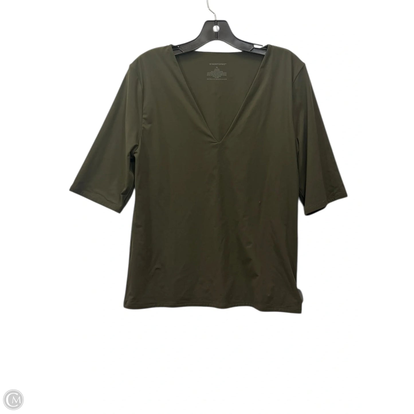 Top Short Sleeve By White House Black Market In Green, Size: Xl