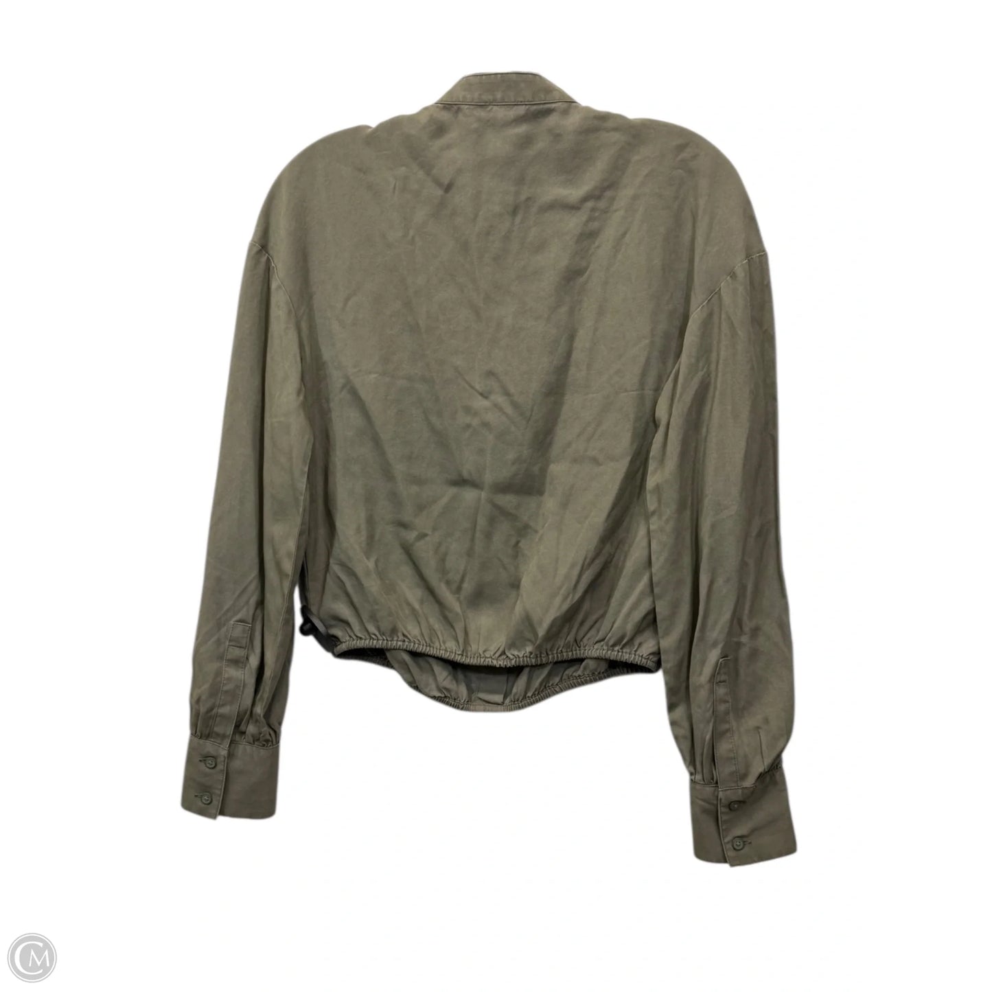 Top Long Sleeve By Express In Green, Size: Xs