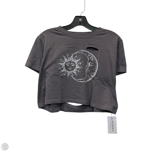 Top Short Sleeve By Avanova In Grey, Size: S