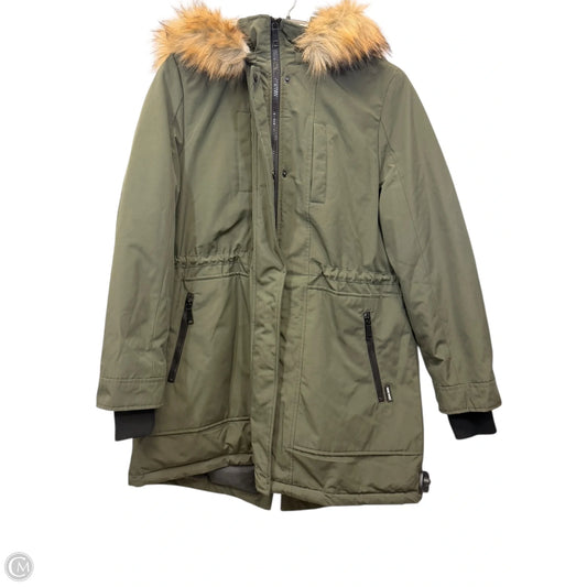 Coat Parka By Nine West Apparel In Green, Size: Xl