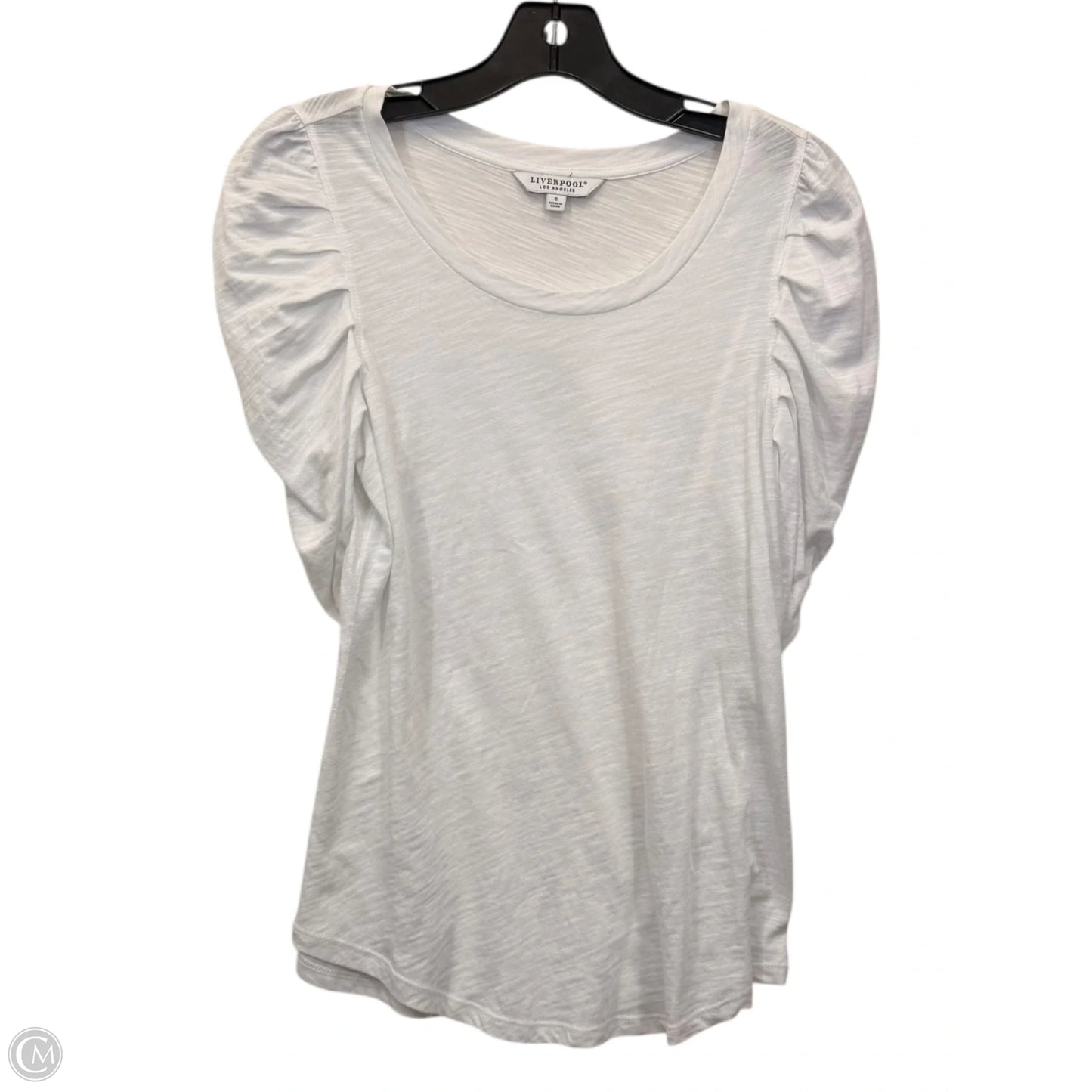 Top Short Sleeve By Liverpool In White, Size: S