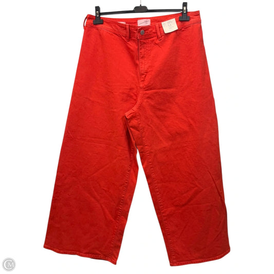 Jeans Wide Leg By Universal Thread In Orange, Size: Xl
