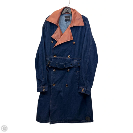 Coat Other By Fashion Nova In Blue Denim, Size: L