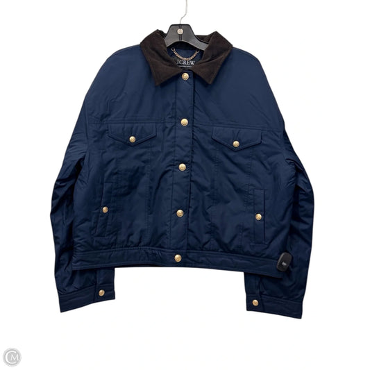 Jacket Puffer & Quilted By J. Crew In Navy, Size: L