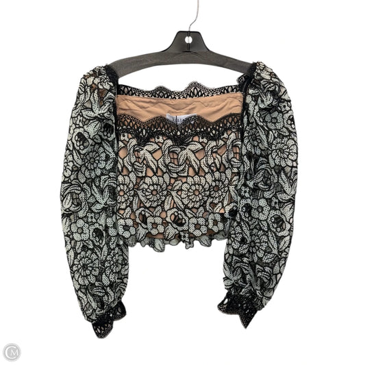 Top Long Sleeve By Elliatt In Black & Green, Size: Xs