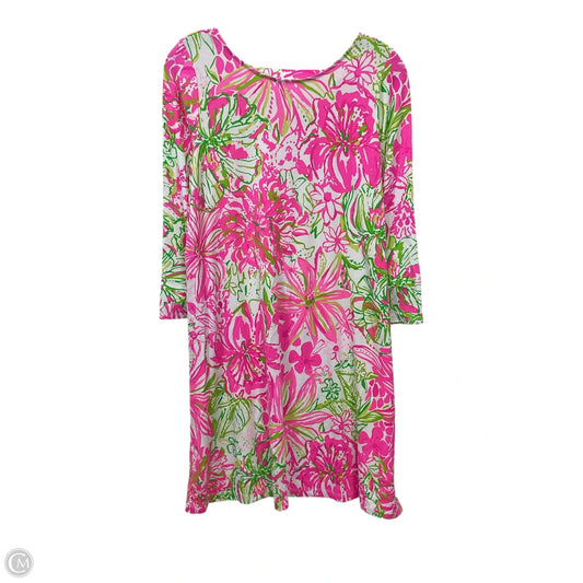 Dress Designer By Lilly Pulitzer In Green & Pink, Size: M