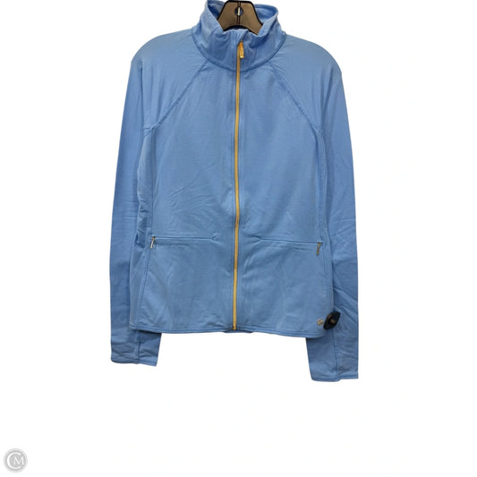 Jacket Designer By Lilly Pulitzer In Blue & Gold, Size: L