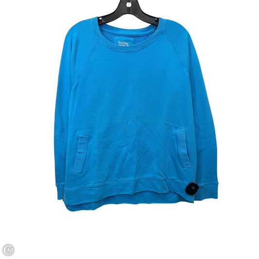Sweatshirt Designer By Lilly Pulitzer In Blue, Size: L