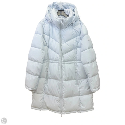 Coat Puffer & Quilted By Calvin Klein In Blue, Size: Xxl