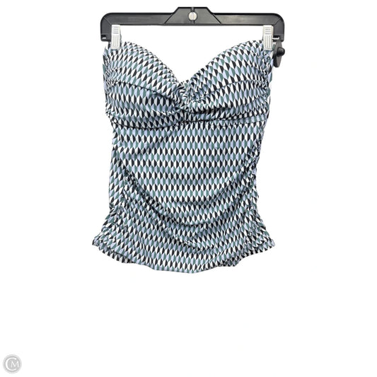 Swimsuit Top By Anne Cole In Black & Cream, Size: Xl