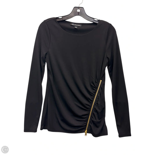 Top Long Sleeve By International Concepts In Black, Size: Xs