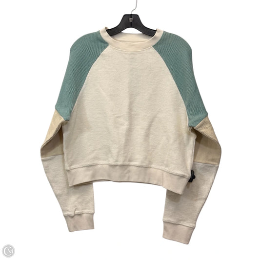 Sweater By Thread And Supply In Cream & Green, Size: S