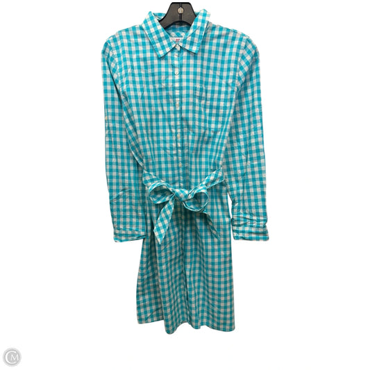 Dress Casual Midi By Vineyard Vines In Blue & White, Size: Xl